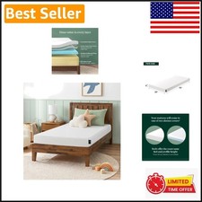 5 Inch Twin Memory Foam Mattress - Cooling Gel, Medium Feel, Certified Safe