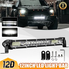 Led Light Bar Spot Flood Combo 15-48 Off-road Drivring Truck Suv Roof Bumper