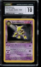 charmander first edition pokemon card Pokemon - Dark Alakazam (Pokemon TCG Card) 2000 Pokemon Team Rocket -  Booster Pack [Base] main image 0