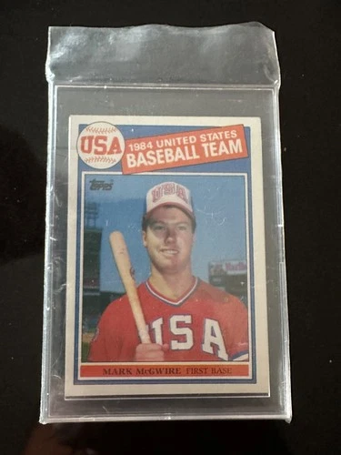 1985 Topps Baseball #401 Mark McGwire (1984 USA BB Team) NM/MT or Better