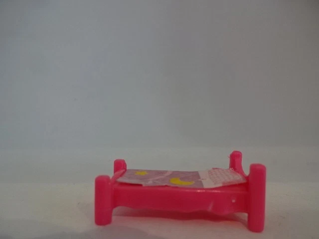 Puppenstube Zubehör / Rosafarbiges Bettchen - Bild 1 von 1