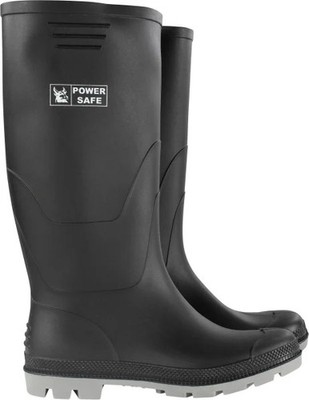 Power Safe PVC-Stiefel hoch schwarz-grau  Gummistiefel