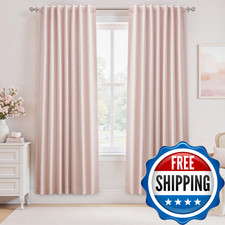 Juego de cortinas de 80 pulgadas para dormitorio Uhitech 2 paneles sala oscurecimiento ventanas