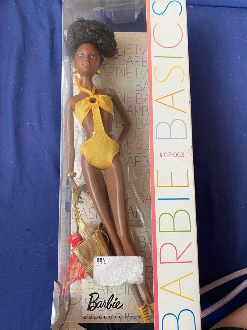 BARBIE BASICS 07-003 YELLOW SWIMSUIT #b452c3
