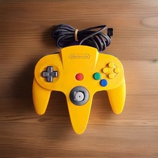 Nintendo 64 N64 Controller Yellow Authentic Original OEM - TESTED
