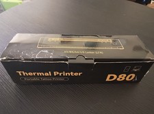Portable Thermal Printer Wireless for Travel, D80 Tattoo Printer, New, Open Box