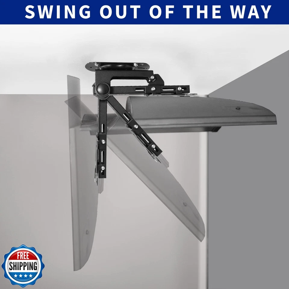 VIVO Manual Flip Down Ceiling Mount for 13 to 27 inch Flat Screens, Folding T - Image 4 of 4