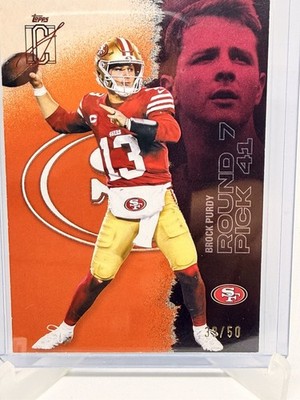 Topps 2025 Signature Class Brock Purdy 49ers Rookie #48 Round Pick 33 /50