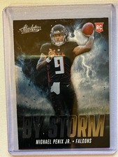 2024 Panini Absolute Michael Penix Jr. Rookie Card By Storm #BS-MPJ Falcons RC
