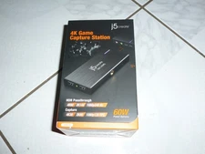 J5create 4K Game Video Capture Card Station (Model:JVA14) - New in Box!!