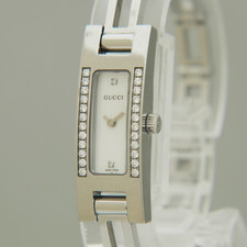 Montre Femme Vintage GUCCI 3900L 12mm Lunette Diamant Acier Inoxydable...