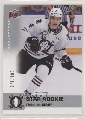 2019 Upper Deck CHL Star Rookie SP Exclusives /100 Christoffer Sedoff #368 04z0