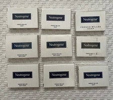 Neutrogena French Milled Soap Lot of 9 Travel Hilton  1.25-1.6 oz Total 12.65 oz
