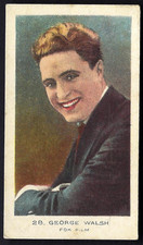BRITISH AMERICAN (PLAIN) - CINEMA STARS (COLOURED) - #28 GEORGE WALSH