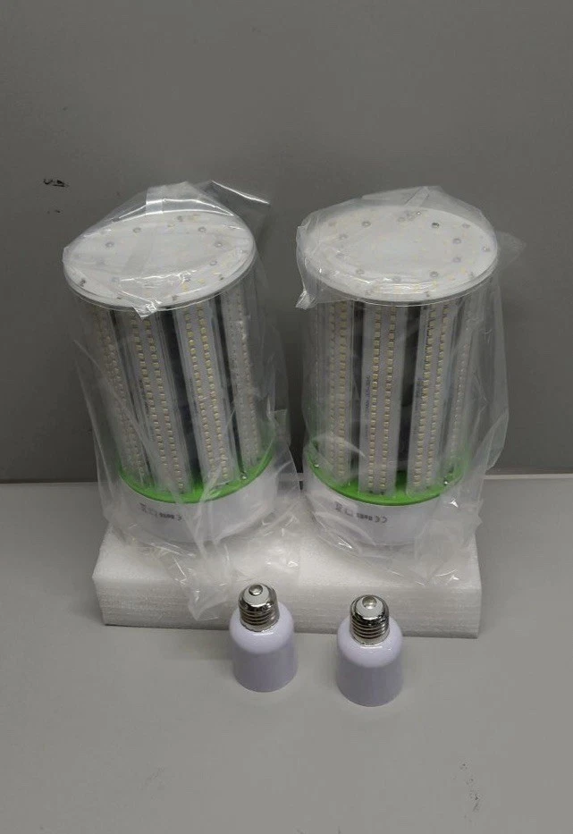 2-Pack 100W LED Corn Bulbs,5000K,AC110-277V, 14000lm, E26/E39 Base, LED - Image 2 of 3