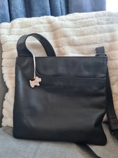 Radley  Leather  Pocket  Crossbody Messenger Black Shoulder Bag Large 