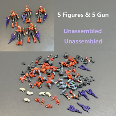 #ad Unassembled 5X HALO MEGA BLOKS UNSC SPARTAN Series MINI FIGURE TOYS GIFTS $12.34