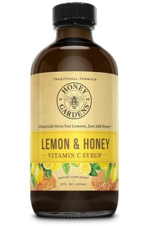 Honey Gardens Сироп с витамином С с лимоном и медом, банка 8 унций