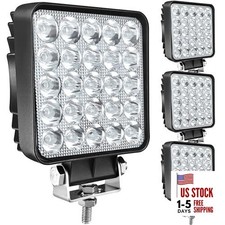 LED Work Lights for Truck, 4 Inch LED Light Pods 75W 7000lm 12V 24V 4 Pack