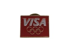 Vintage Visa Olympics Sponsor Pin - 80s/90s Olympic Memorabilia
