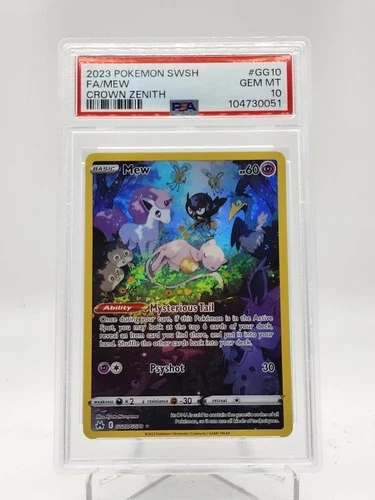 MEW 2023 POKEMON CROWN ZENITH GALARIAN GALLERY #GG10 PSA 10 Q0895