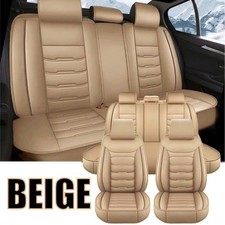For Acura Tl Base Sedan 2004-2010 Full Set Car Seat Cover 5 Seats Pads Beige Us