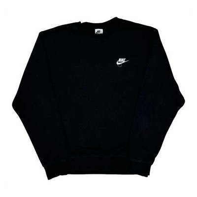 Nike Sweatshirt - Medium Schwarz Baumwolle