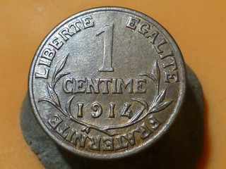 1 CENTIME DUPUIS 1914 RARE & QUALITE TTB !
