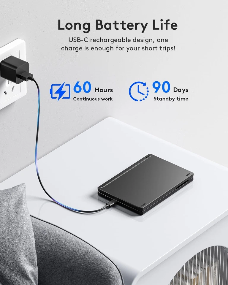 Samsers Foldable Bluetooth Keyboard with Touchpad | Portable Wireless - Image 3 of 4