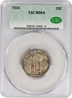 1924 Standing Liberty Silver Quarter MS64 CACG