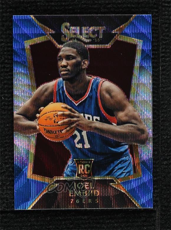 2014-15 Panini Select Concourse Blue & Silver Prizm Joel Embiid #90 7iu