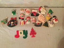 Vintage Christmas Refrigerator Magnets Lot of 20