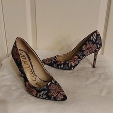 Sam Edelman Hazel Heels, floral stiletto pointed toe pumps size 6.5