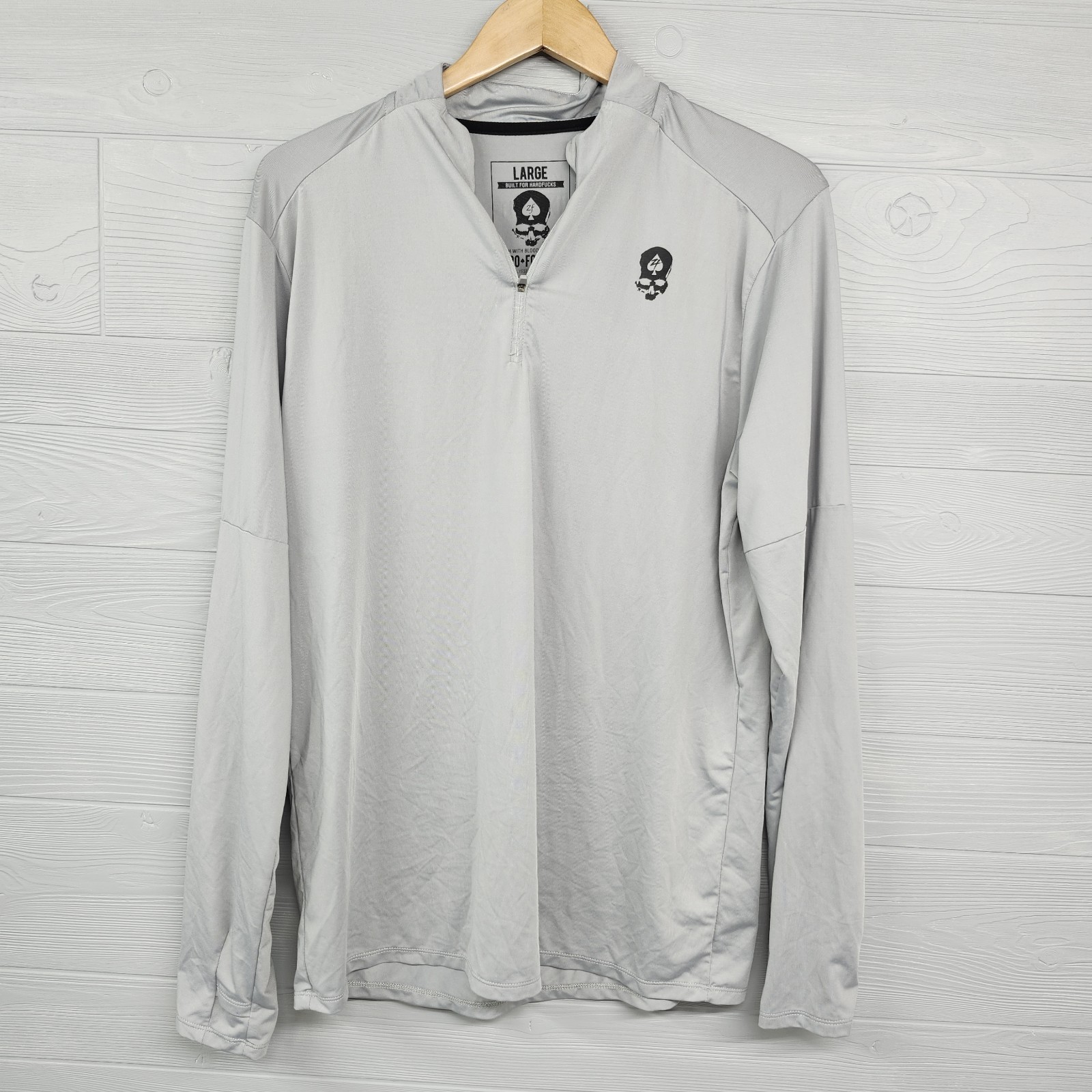 Zero FoxTrot Quarter Zip Pullover Gray Lightweigh… - image 1