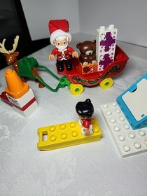 LEGO DUPLO Santa's Winter Holiday 10837 (Missing A Few White ) Christmas Sleigh 