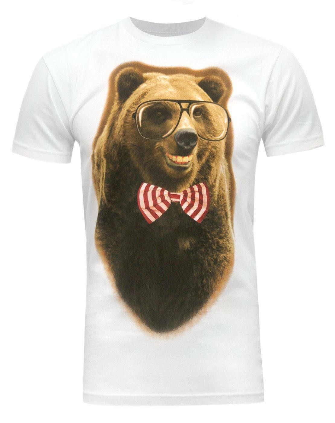 Мужская футболка с коротким рукавом Goodie Two Sleeves Roarer The Explorer Bear с графическим рисунком