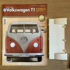 1/8 DEAGOSTINI BUILD YOUR OWN VW SAMBA T1 VAN issue 29 with magazine opened
