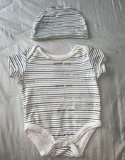 Dkny Baby Boy Set Hat And Vest 0-3 Months