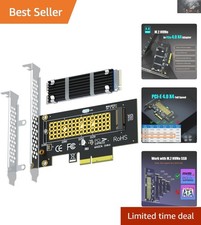 M.2 NVMe to PCIe 4.0 X4 Adapter with Heatsink   22x70mm for Maximum Performance