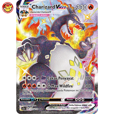 Charizard VMAX SSR Shiny Star V 235/159 Pokemon TCG Indonesia not
