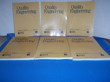 Lot of 6 Quality Engineering ASQ American Soc...