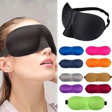 Eye Cover Sleeping Mask 3D Soft Padded Eye Mask Blackout Night Travel Blindfold