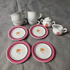 Schylling Barbie 2001 10 Pcs Childs Collectors Barbie Porcelain Tea Set