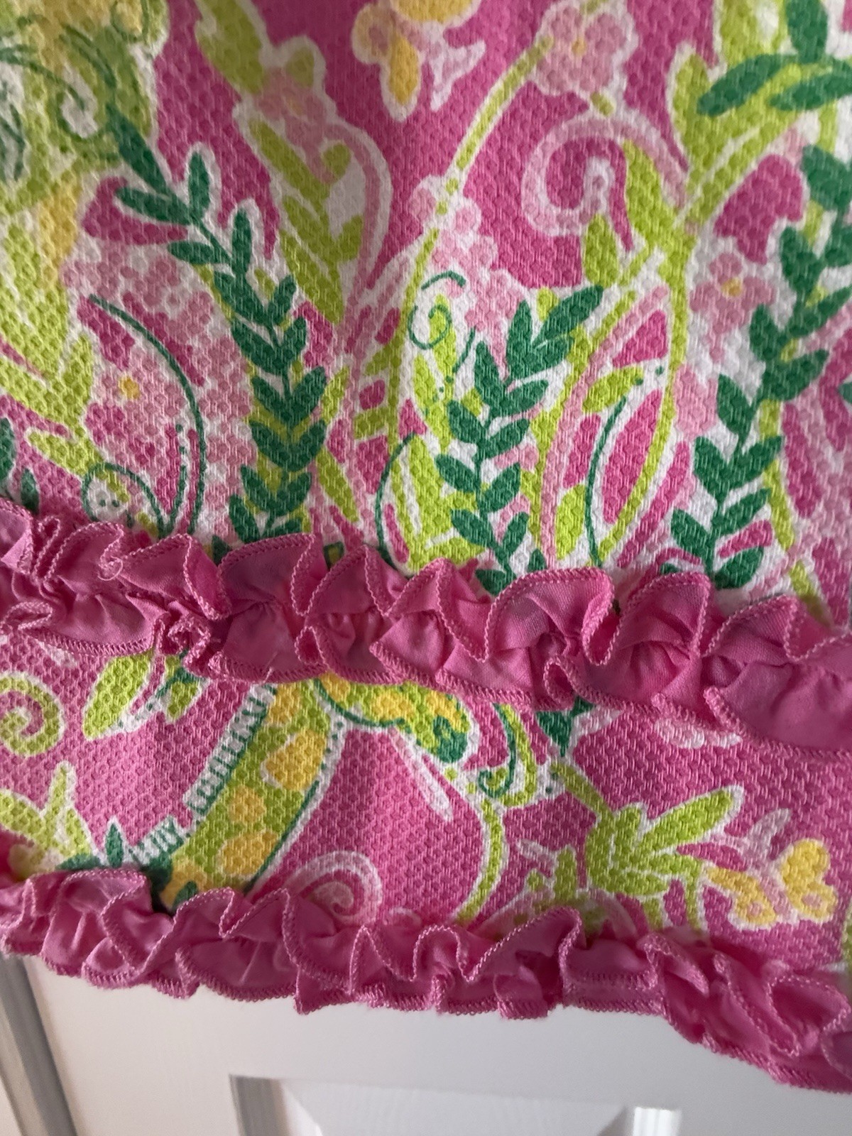 Prendisole Safari Lilly Pulitzer Millionaire Fila Donna Taglia 12 Elasticizzato Preppy