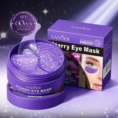 Grape Crystal Collagen Eye Mask Anti Dark Circles Under The Eyes Moisturizing