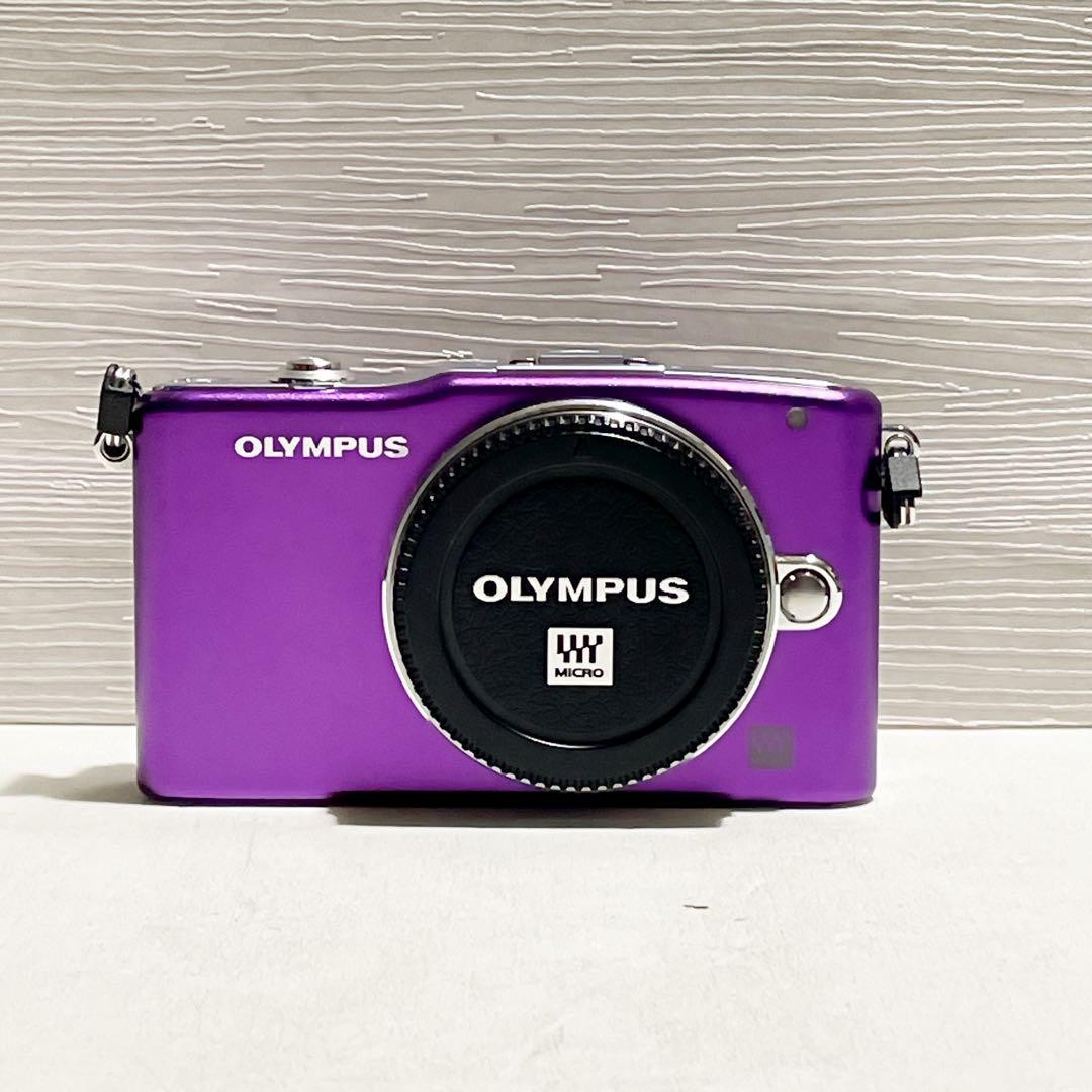 『未使用級』オリンパス OLYMPUS E-PM1 ボディ パープル Amazon | OLYMPUS ミラーレス一眼 PEN mini E-PM1 ツインレンズ