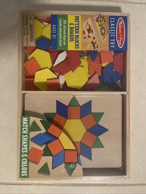Melissa & Doug Pattern Blocks and Boards Classic Toy - 29