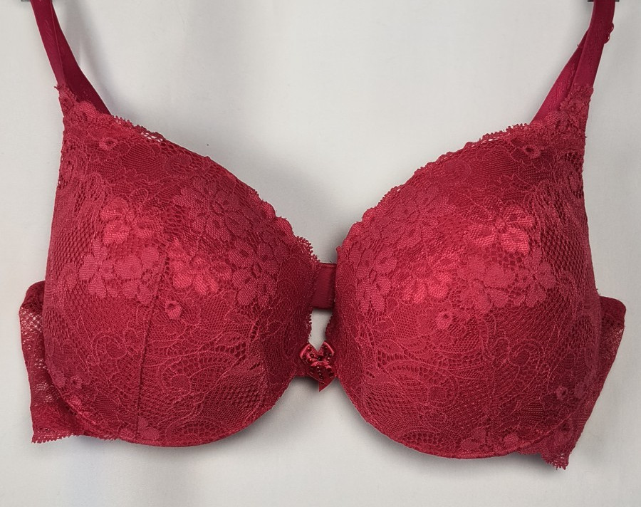 Victoria Secret Dream Angel Valentine Very Sexy Underwire Red Lace Push-up 36C