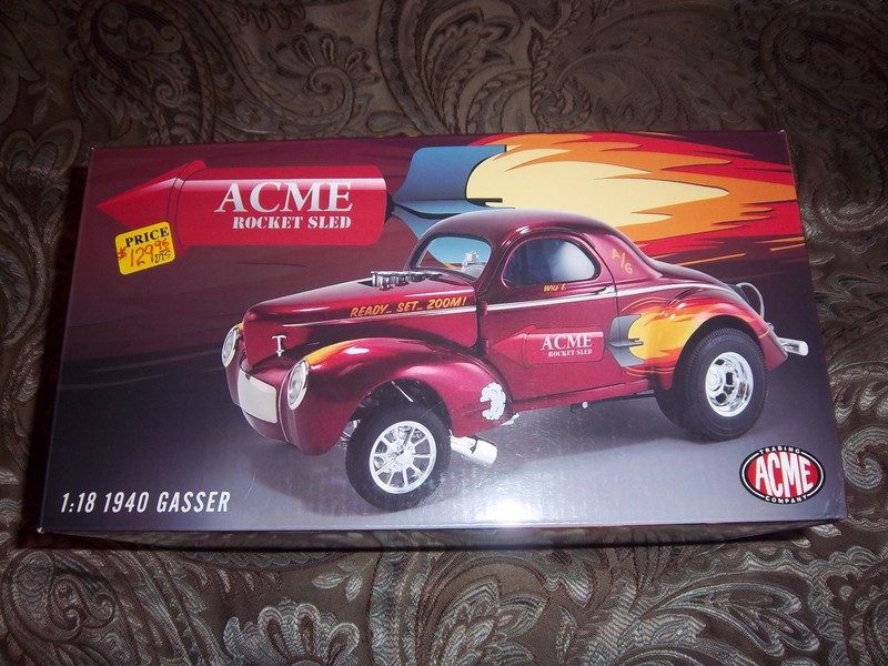 1:18 ACME ROCKET SLED 1940 WILLYS GASSER
