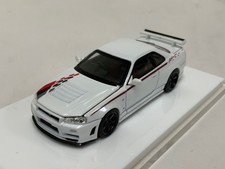 1/64 Motorhelix Nissan Skyline GT-R R34 NISMO in Pearl White M63487 MIX2